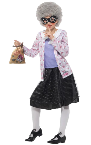 kids gangster granny costume